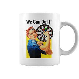 We Can Do It Rosie Darts Women's Feminist Coffee Mug - Thegiftio UK