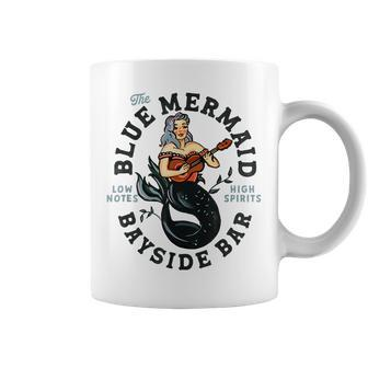 Sailor Mermaid Tattoo Guitar Playing Dive Bar Music Pinup Coffee Mug - Seseable