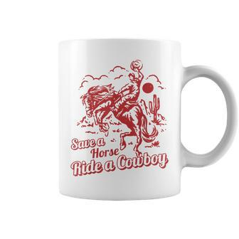 Save A Horse Ride A Cowboy Western Country Coffee Mug | Mazezy