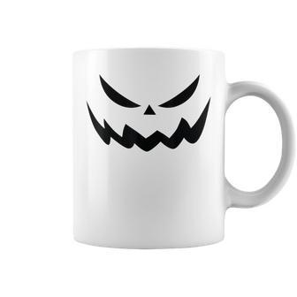 Scary Spooky Jack O Lantern Face Pumpkin Halloween Coffee Mug - Monsterry UK