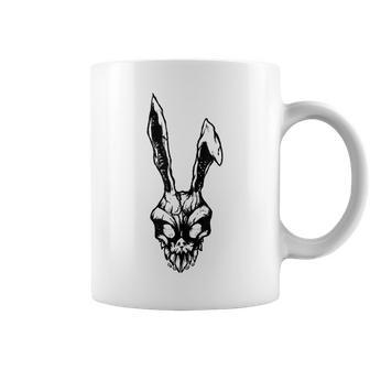 Scary Vintage Angry Rabbit Scull Halloween Party Costume Gifts For Rabbit Lovers Funny Gifts Coffee Mug | Mazezy