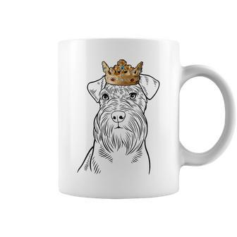 Schnauzer Dog Wearing Crown Coffee Mug | Mazezy