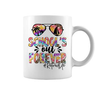Schools Out Forever Retired Life Teacher Retirement Coffee Mug | Mazezy