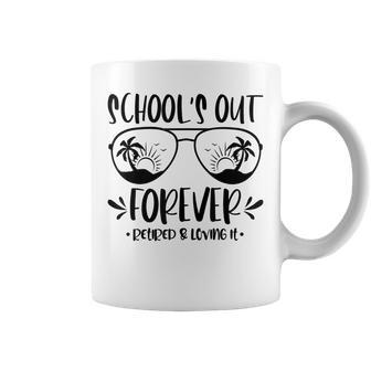 Schools Out Forever Retired Teacher Retirement Funny Coffee Mug | Mazezy