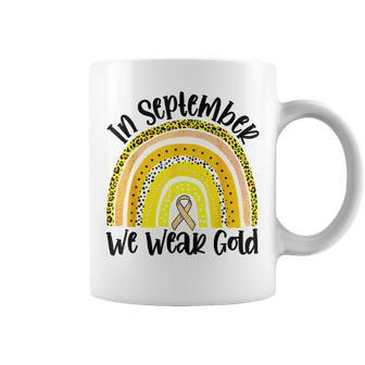 In September We Wear Gold Childhood Cancer Awareness Coffee Mug