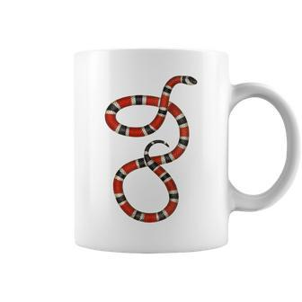 Serpent Red Black Coral Snake Educational Vintage Coffee Mug | Mazezy