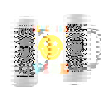 Seven Is A Vibe 7Th Birthday Groovy Boys Girls 7 Years Old Coffee Mug | Seseable CA