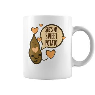 She's My Sweet Potato I Yam Thanksgiving Matching Couple Set Coffee Mug - Monsterry DE
