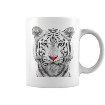 Siberian White Bengal Tiger Coffee Mug | Mazezy