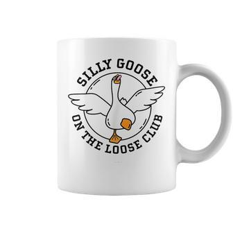 Silly Goose Goose On The Loose Club Funny Goose University Coffee Mug | Mazezy