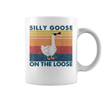 Silly Goose On The Loose Funny Saying Goose University Funny Coffee Mug | Mazezy