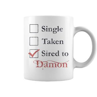 Single Taken Sired To Damon Coffee Mug - Seseable