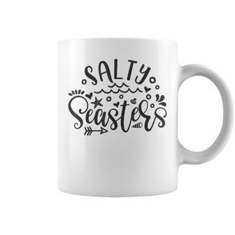 Sister Salty Sister Salty Sea Sisters Little Sister Coffee Mug | Mazezy
