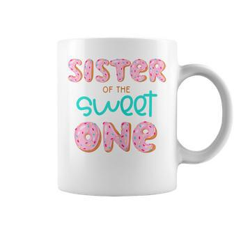 Sister Of Sweet One 1St First Birthday Matching Family Donut Coffee Mug | Mazezy