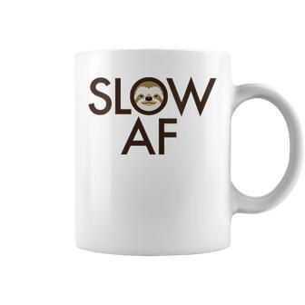 Slow Af Sloth Humorous Track Running Runner Womens Coffee Mug | Mazezy