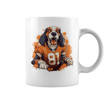 Smokey Coonhound Dog Tennessee Orange Coffee Mug | Mazezy