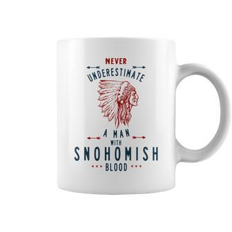 Snohomish Native American Indian Man Never Underestimate Coffee Mug - Seseable