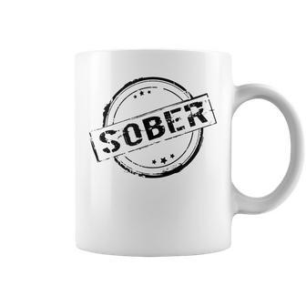 Sober Stamped Alcohol Free Alcoholics Aa Anonymous 12 Step Coffee Mug | Mazezy