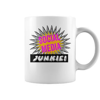 Social Media Junkie Hilarious Coffee Mug | Mazezy