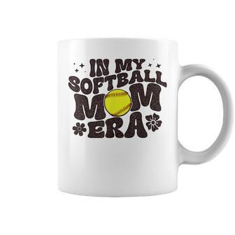 In My Softball Mom Era Softball Mama Retro Coffee Mug - Monsterry
