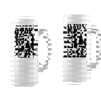 Somebodys Feral Ex-Wife Funny Romantic Couple Saying Groovy Coffee Mug | Mazezy