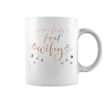 Somebodys Feral Wifey Funny Wife Wild Family Couple Funny Gifts For Wife Coffee Mug | Mazezy