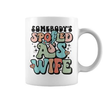 Somebodys Spoiled Ass Wife Retro Funny Coffee Mug - Thegiftio UK