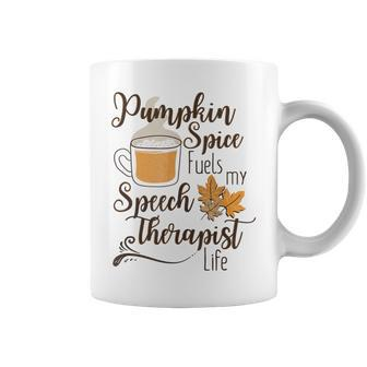 Speech Therapist Pumpkin Spice Latte Slp Fall Therapy Coffee For Coffee Lovers Coffee Mug | Mazezy