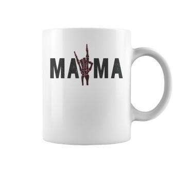 Spooky Mama Halloween For Edgy Mom Skeleton Hand Gifts For Mom Funny Gifts Coffee Mug | Mazezy