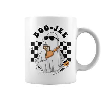 Spooky Season Cute Ghost Halloween Boujee Boo-Jee Costume Coffee Mug | Mazezy