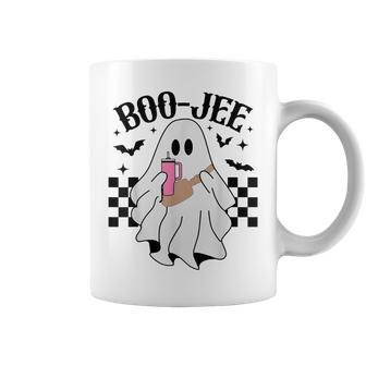 Spooky Season Cute Ghost Halloween Costume Boujee Boo-Jee Coffee Mug - Seseable
