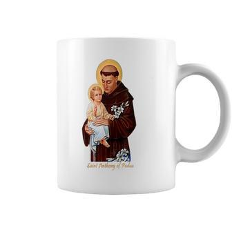 St Anthony Of Padua Catholic Saint Infant Jesus Christian Coffee Mug - Thegiftio UK
