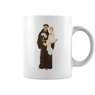 St Anthony Of Padua Vintage Catholic Saint Infant Jesus Coffee Mug | Mazezy