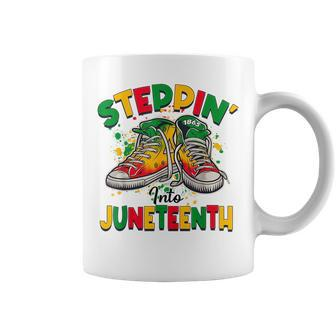 Steppin Into Junenth Like My Ancestors Shoes  Coffee Mug