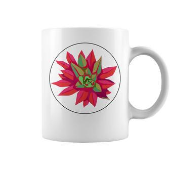 Succulent And Cactus Artistic Echeveria Coffee Mug | Mazezy