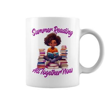 Summer Reading All Together 2023 Books Now Black Girl Coffee Mug | Mazezy