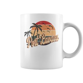 Summer Retro 70S 80S Texas Port Lavaca Coffee Mug | Mazezy