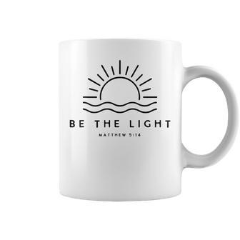 Sunrise Be The Light Matthew Bible Verse Christian Religious Coffee Mug | Mazezy