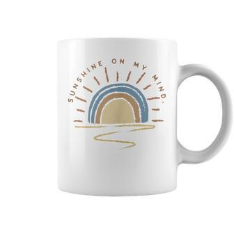 Sunshine On My Mind Wander More Worry Less Gift For Women Coffee Mug - Thegiftio UK