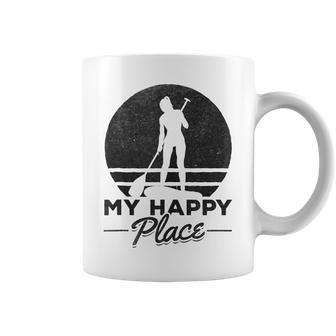 Sup Girl My Happy Place I Water Sports Stand Up Paddleboard Coffee Mug | Mazezy
