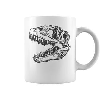 T-Rex Skull Skeleton Dino Bones Fossil Dinosaur Coffee Mug | Mazezy