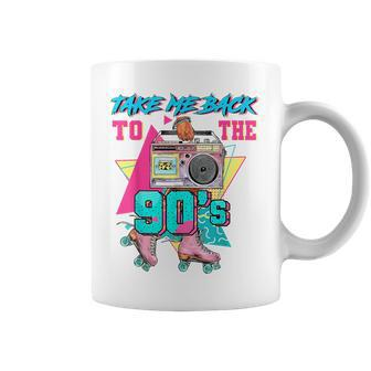 Take Me Back To The 90S Roller Skate Girl Coffee Mug | Mazezy