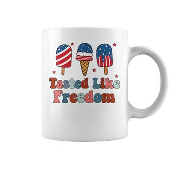Tasted Like Freedom Independence DayIce Creams 4Th Of July Coffee Mug | Mazezy