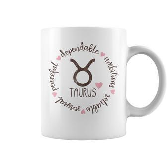 Taurus Description Apparel Men Women Funny Zodiac Sign Gift Coffee Mug - Thegiftio UK