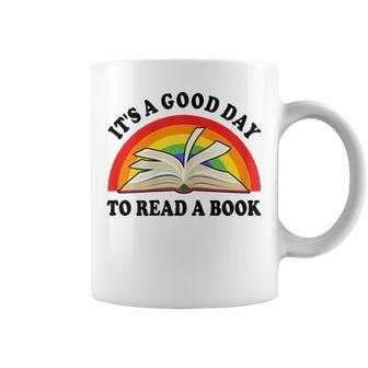 Teacher Good Day To Read A Book Lover Gift Librarian Gift For Womens Coffee Mug | Mazezy