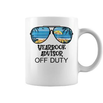 Teacher Off Duty Hello Summer Yearbook Advisor Coffee Mug | Mazezy