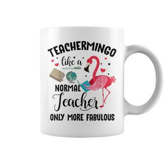 Teachermingo Like A Normal Teacher Only More Fabulous Funny Coffee Mug - Thegiftio UK