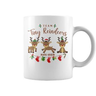 Team Tiny Reindeers Nicu Nurse Christmas Pajamas Coffee Mug - Seseable