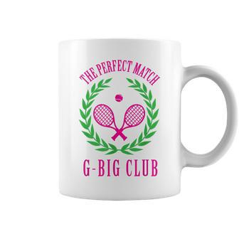 Tennis Match Club Little G Big Sorority Reveal Coffee Mug | Mazezy