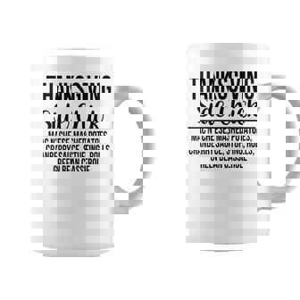 Thanksgiving Side Chick Funny Thanksgiving Day Holiday Cute Coffee Mug | Mazezy